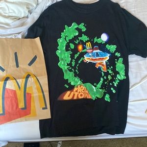 Limited edition Travis Scott Cactus Jack and McDonald’s collaboration t-shirt